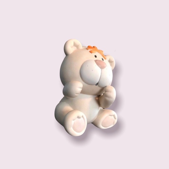 Vintage Lamp Bumpkins Tabletop Baby Teddy Bear Porcelain Light Nursery Bedroom - Picture 2 of 9